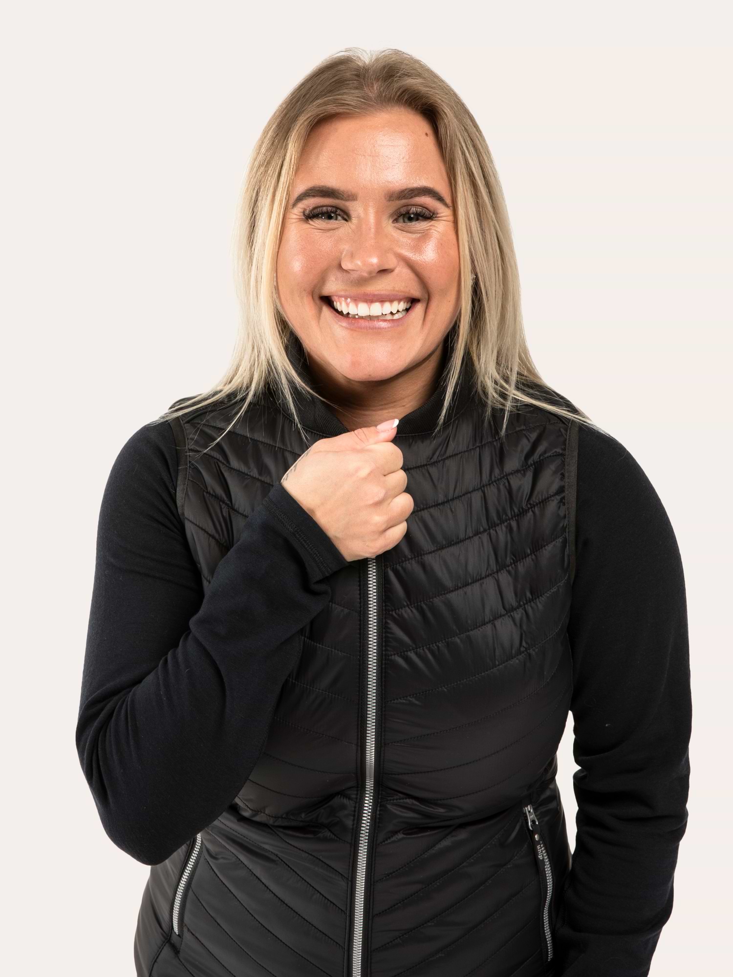 Dressed Bomber Vest Jet Black