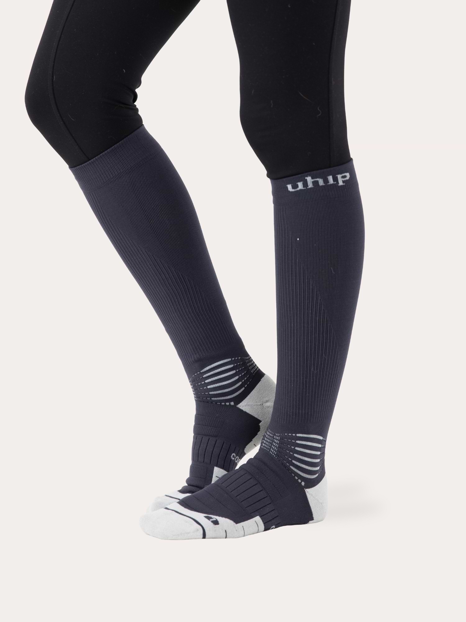 Compression Coolmax Riding Sock Grey