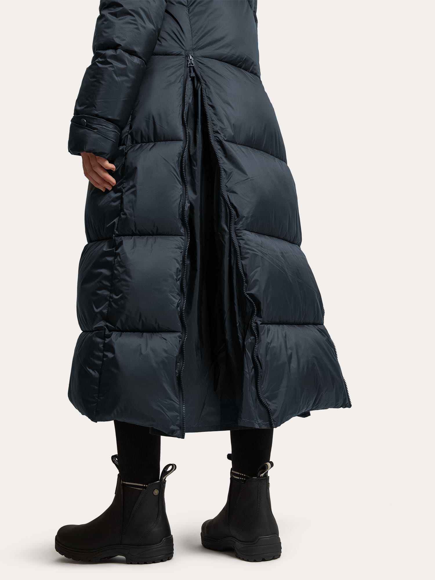 Igloo Coat Extended Blue Graphite