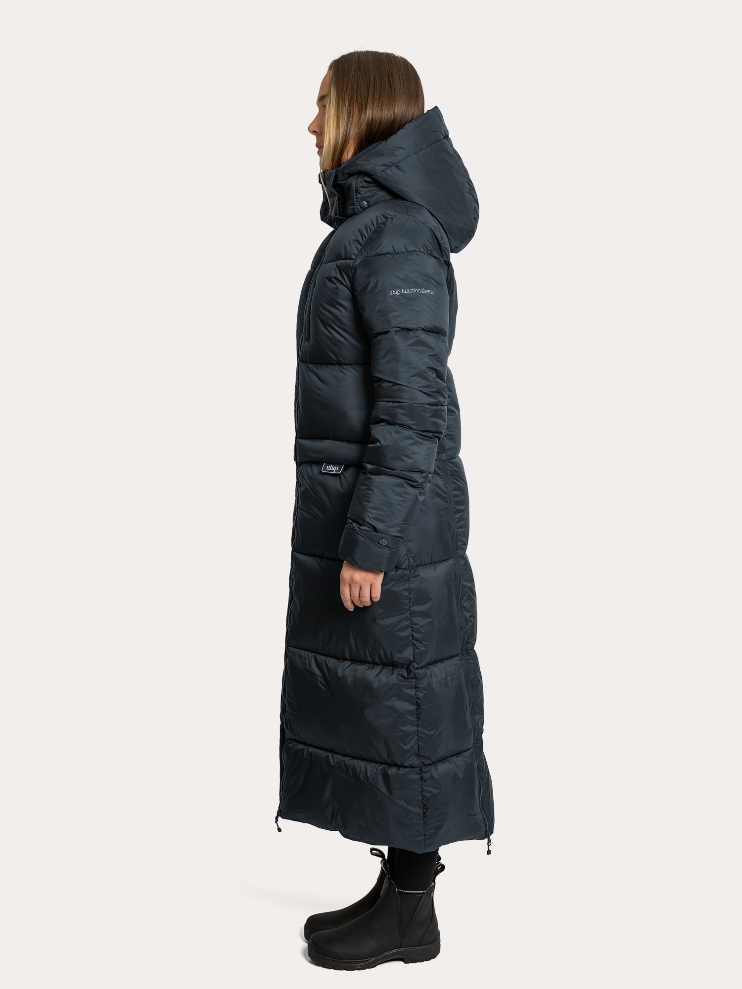 Igloo Coat Extended Blue Graphite