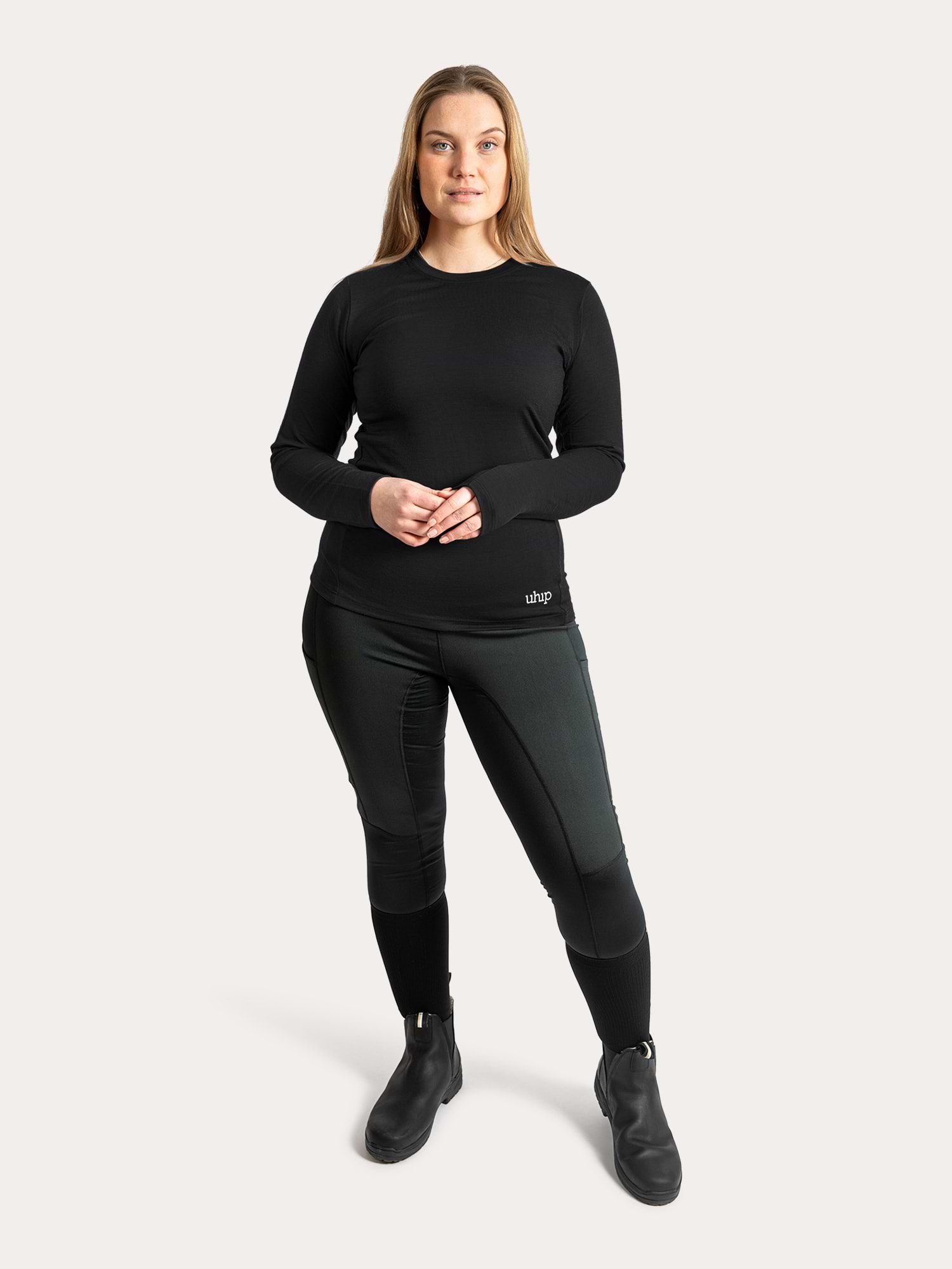 Merino LS Tee Jet Black