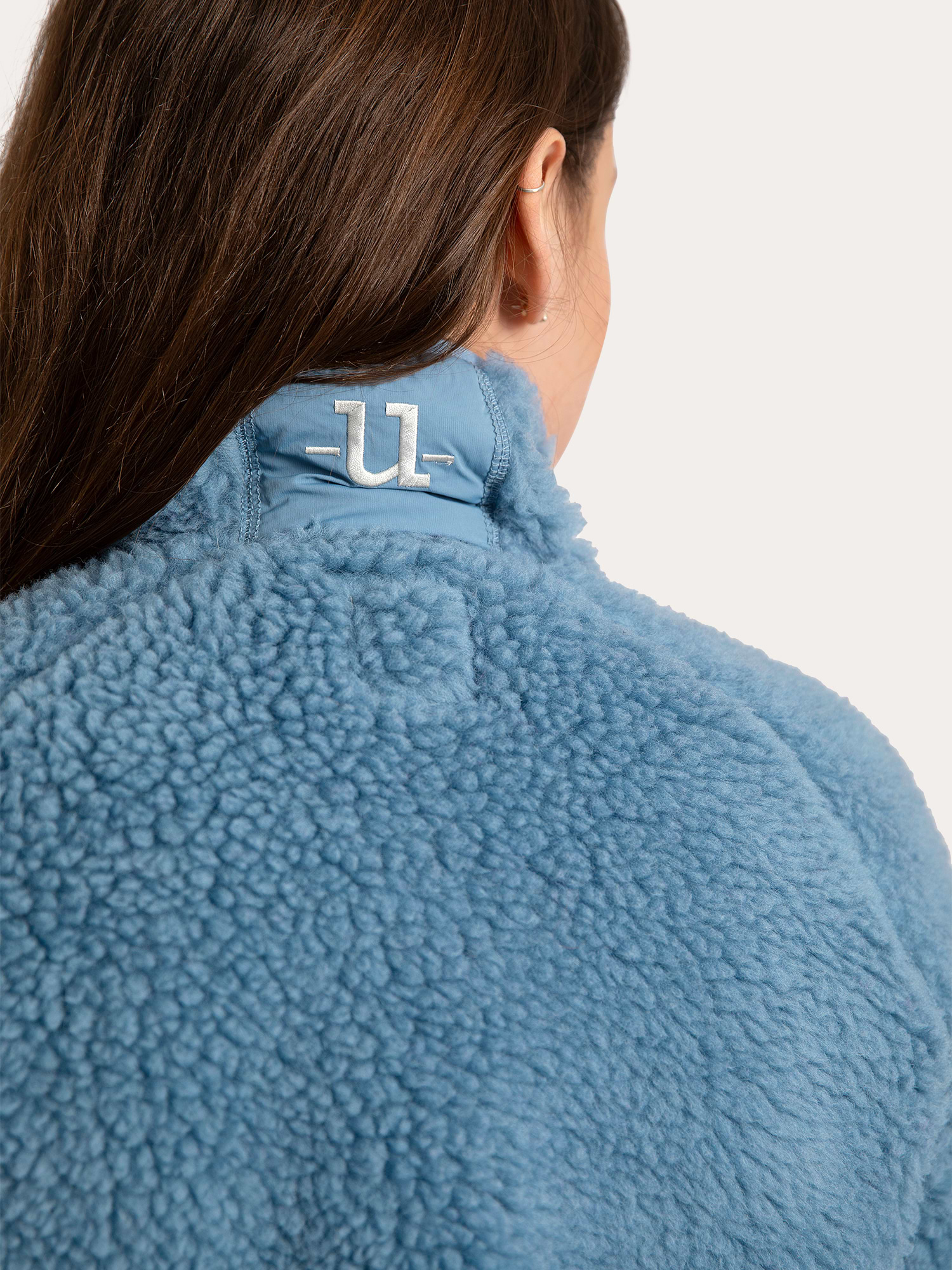 Merino Pile Full Zip Blue Shadow