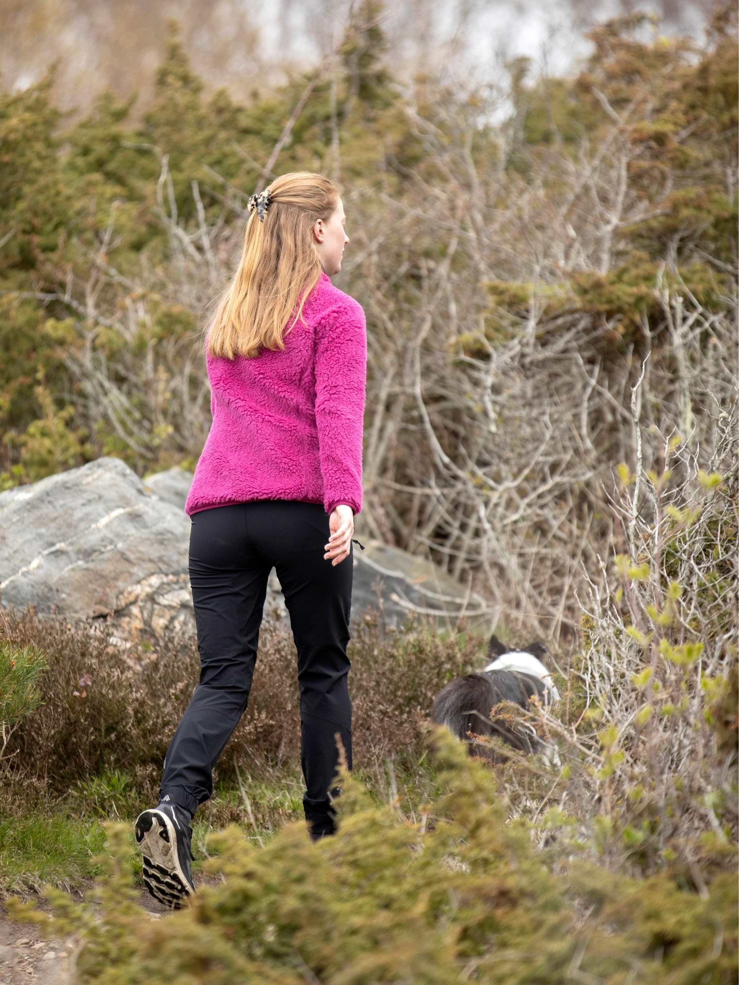 Merino Pile Full Zip Magenta Haze