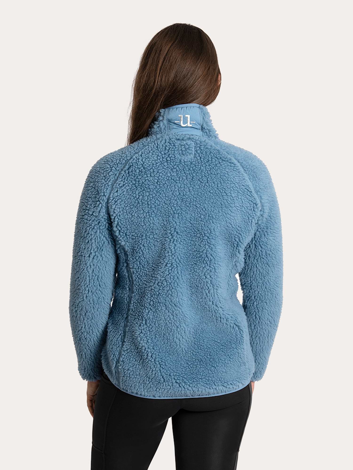 Merino Pile Full Zip Blue Shadow