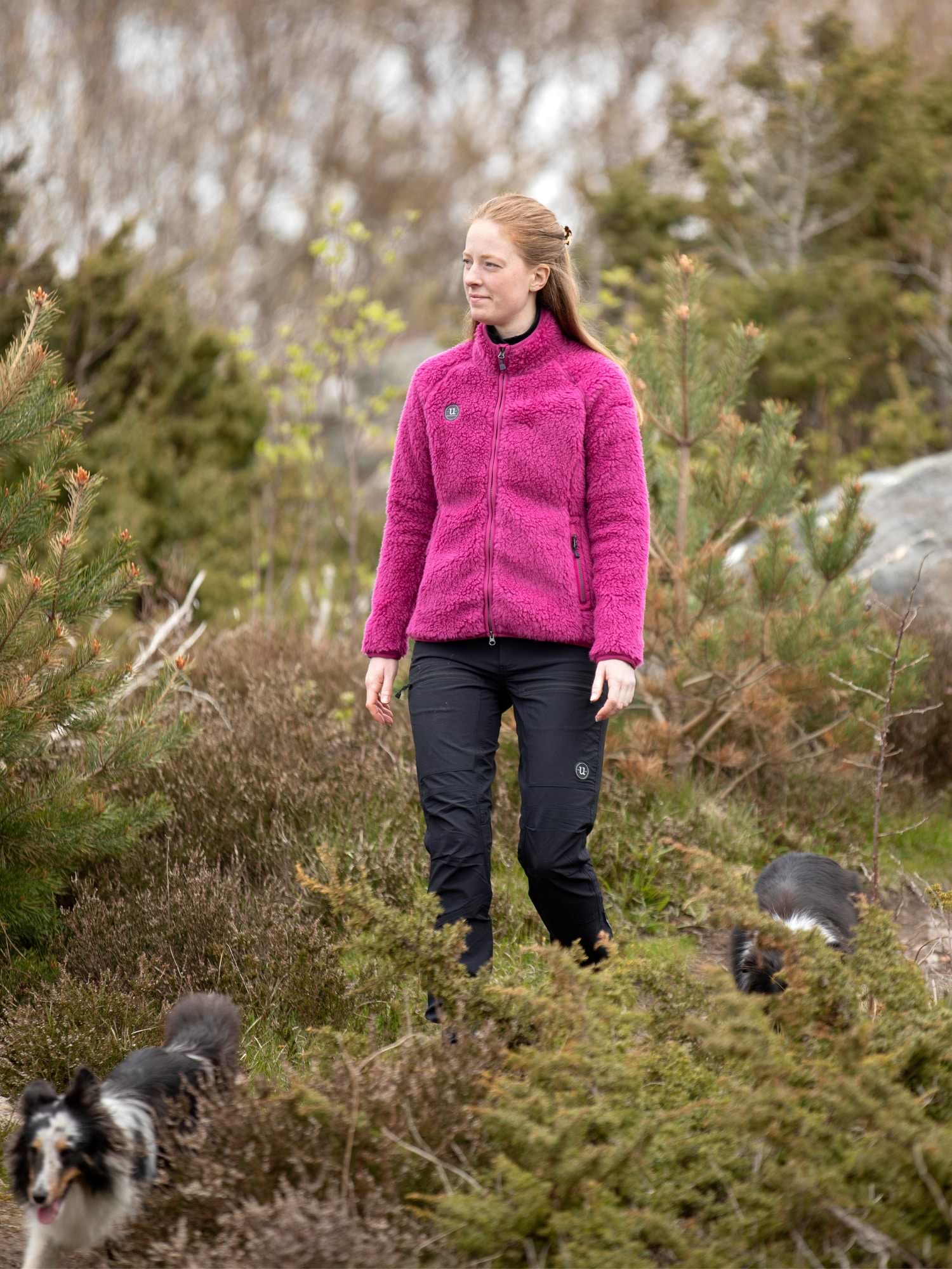 Merino Pile Full Zip Magenta Haze