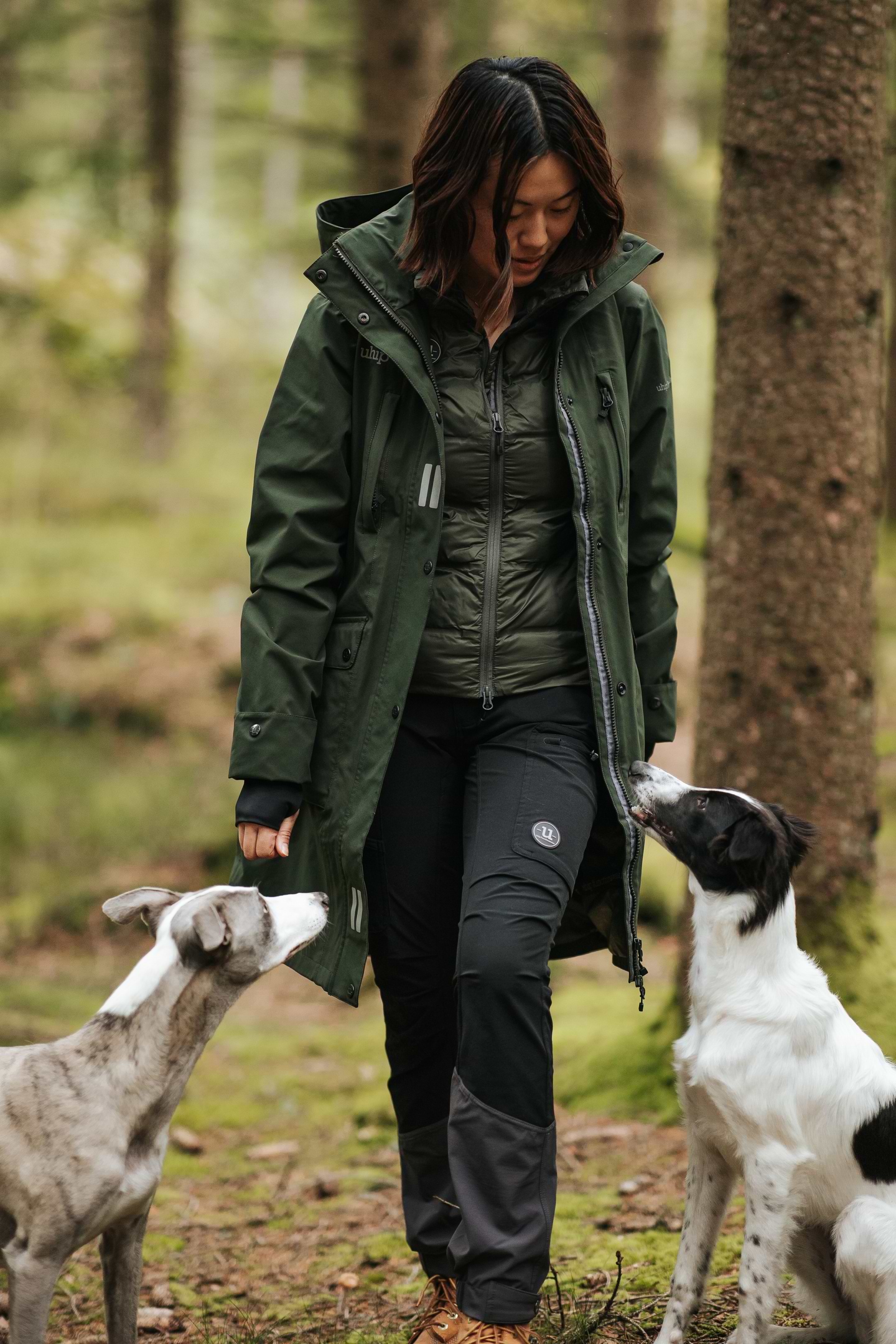 Regular Pro Dog Trainer Long Jacket Deep Green