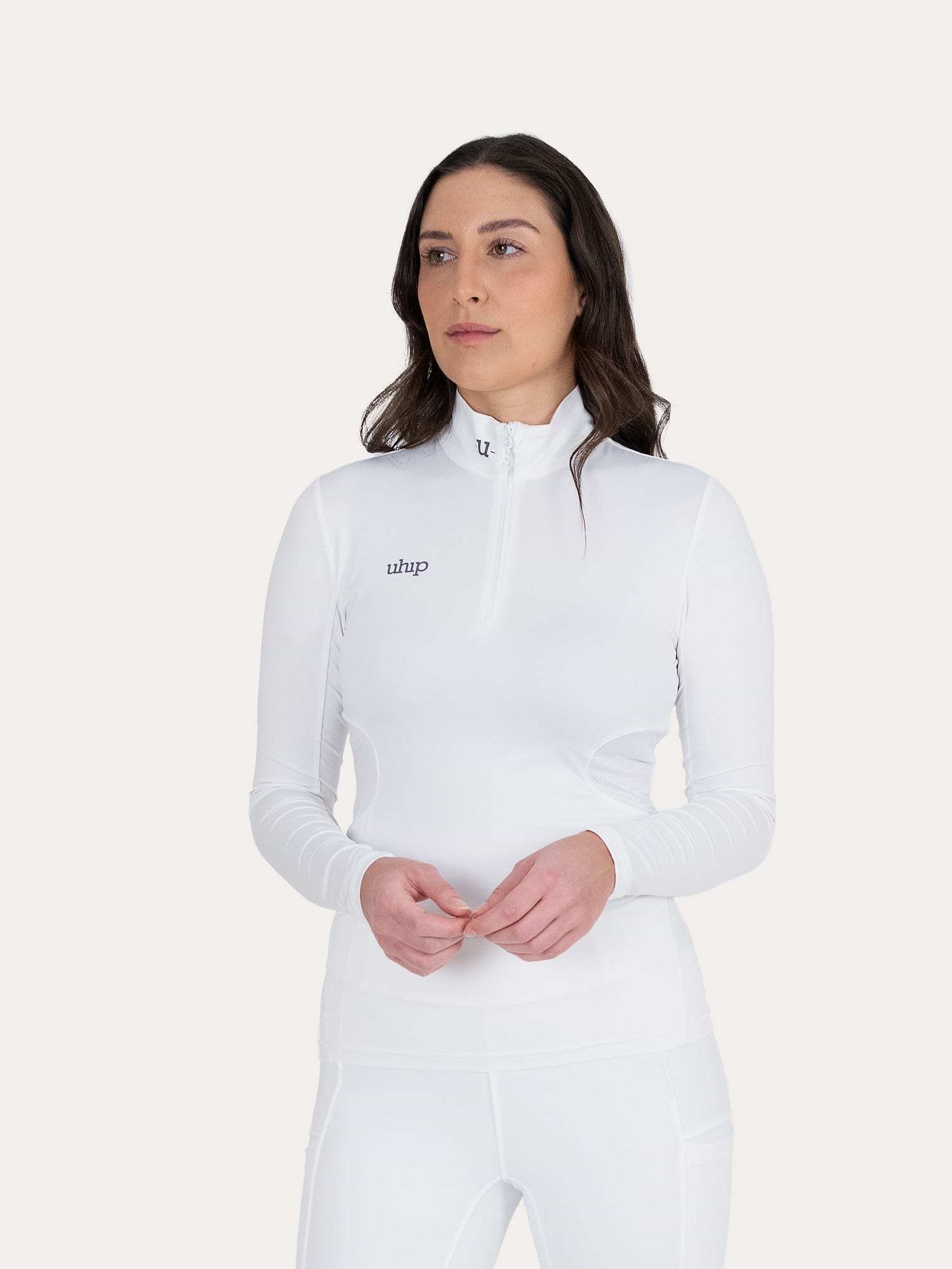 Technical Competition Halfzip White