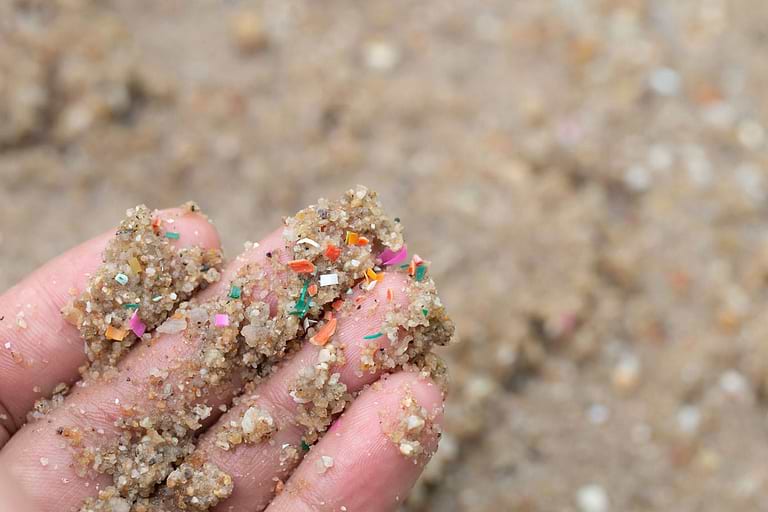 sand with microplastics