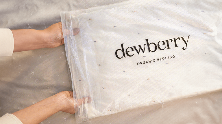dewberry organic bedding packaging
