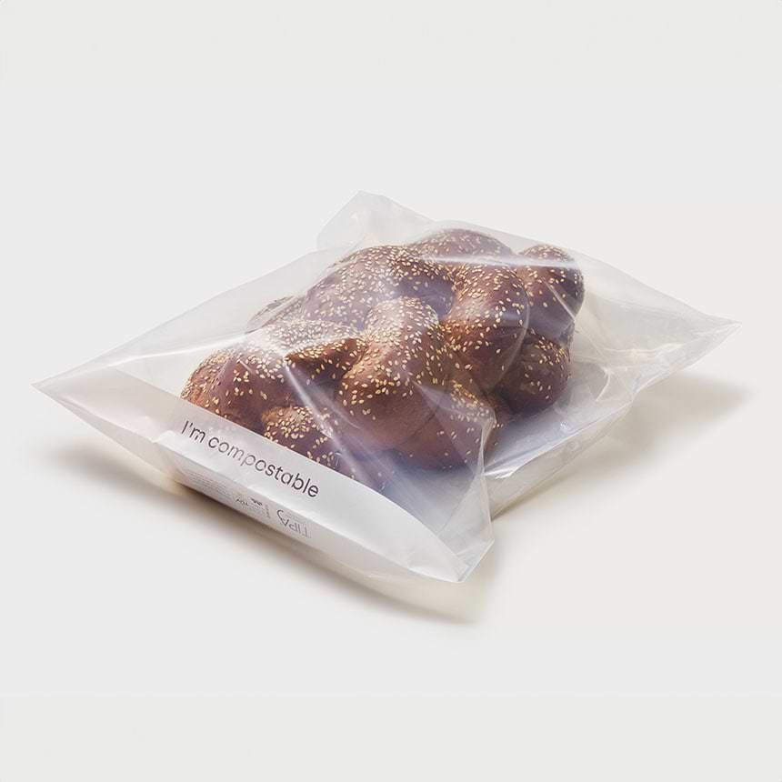 Bakery products compostable packaging
