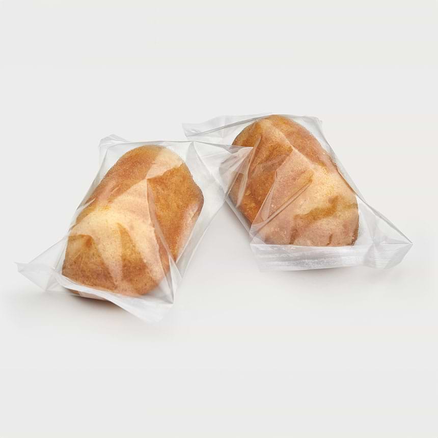 Bread in compostable packaging