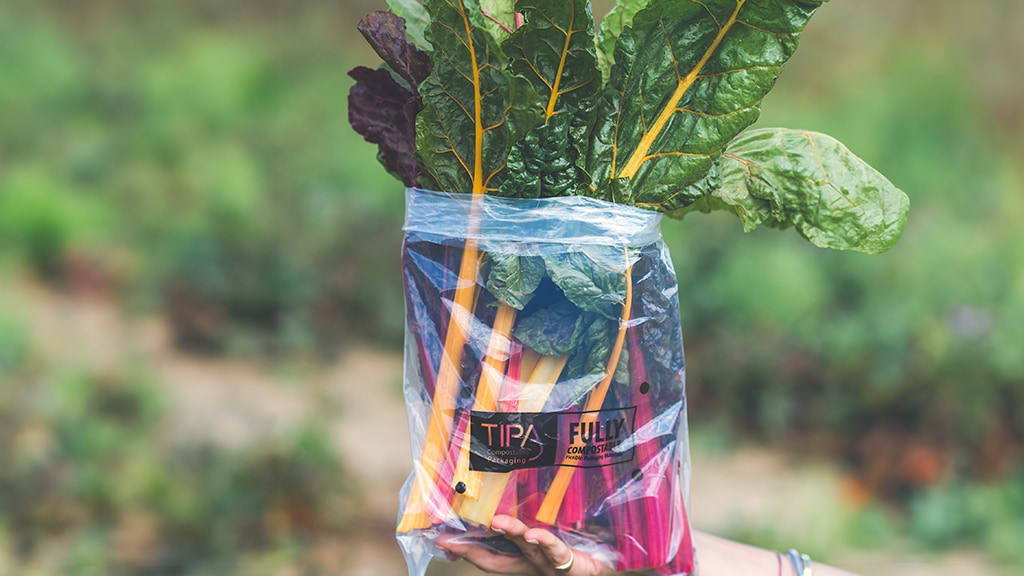 Tipa compostable vegetable bags