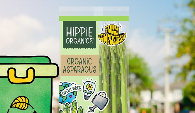 Compostable - Hippie Asparagus 1x1
