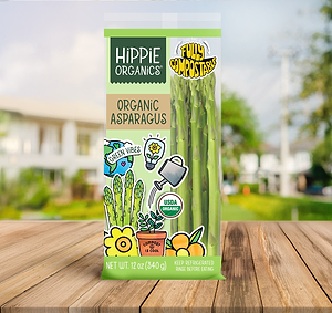 HiPPiE Asparagus - Compostable Bag 1x1