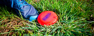 Disc golfers use a mini marker disc to mark a lie during rounds.