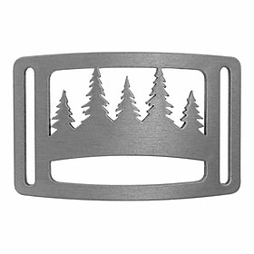 Grip6 Forest Buckle. Silver color.