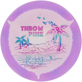 Halo Mirage - Throw Pink Courage Design. Lavender Halo rim color.