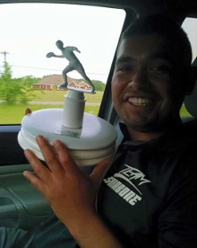 After becoming ShinBone’s first entry fee recipient, Specialist Mairo Barrera of the Army, has gone onto become a competitive disc golfer and an ideal ambassador for the sport, says Shinn.