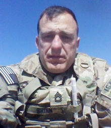 A picture of Ben Shinn when he was deployed to Afghanistan in 2013.