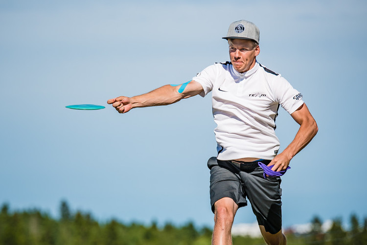 Latt driving at the European Masters.