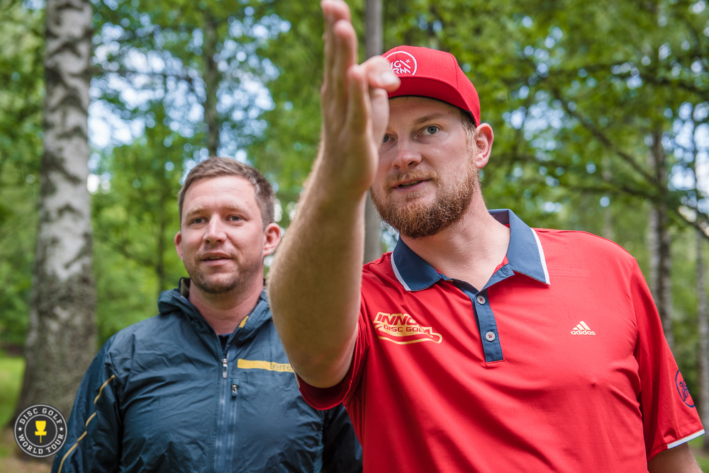 Koling (right) with Nate Sexton at the European Open