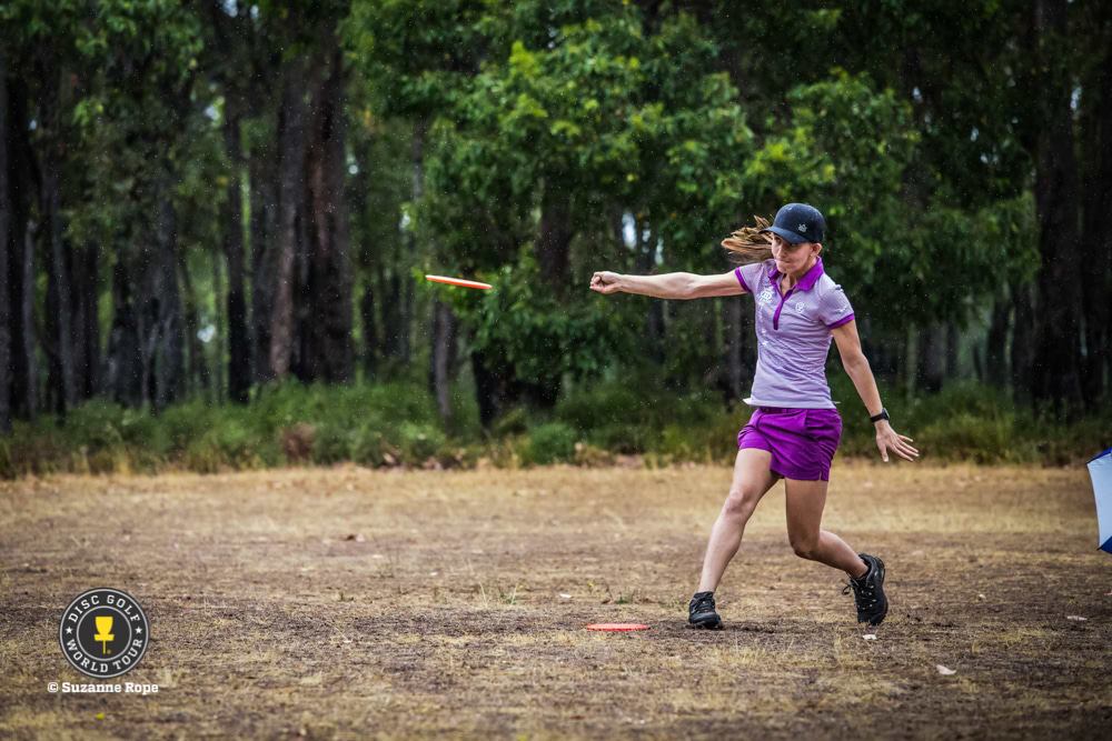 Paige Pierce lighting it up at the Aussie Open
