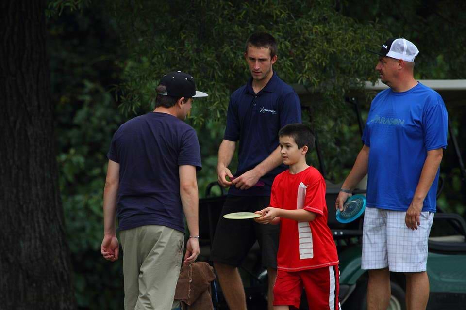 Wysocki with his brother Zack, who caddied for him in 2014.