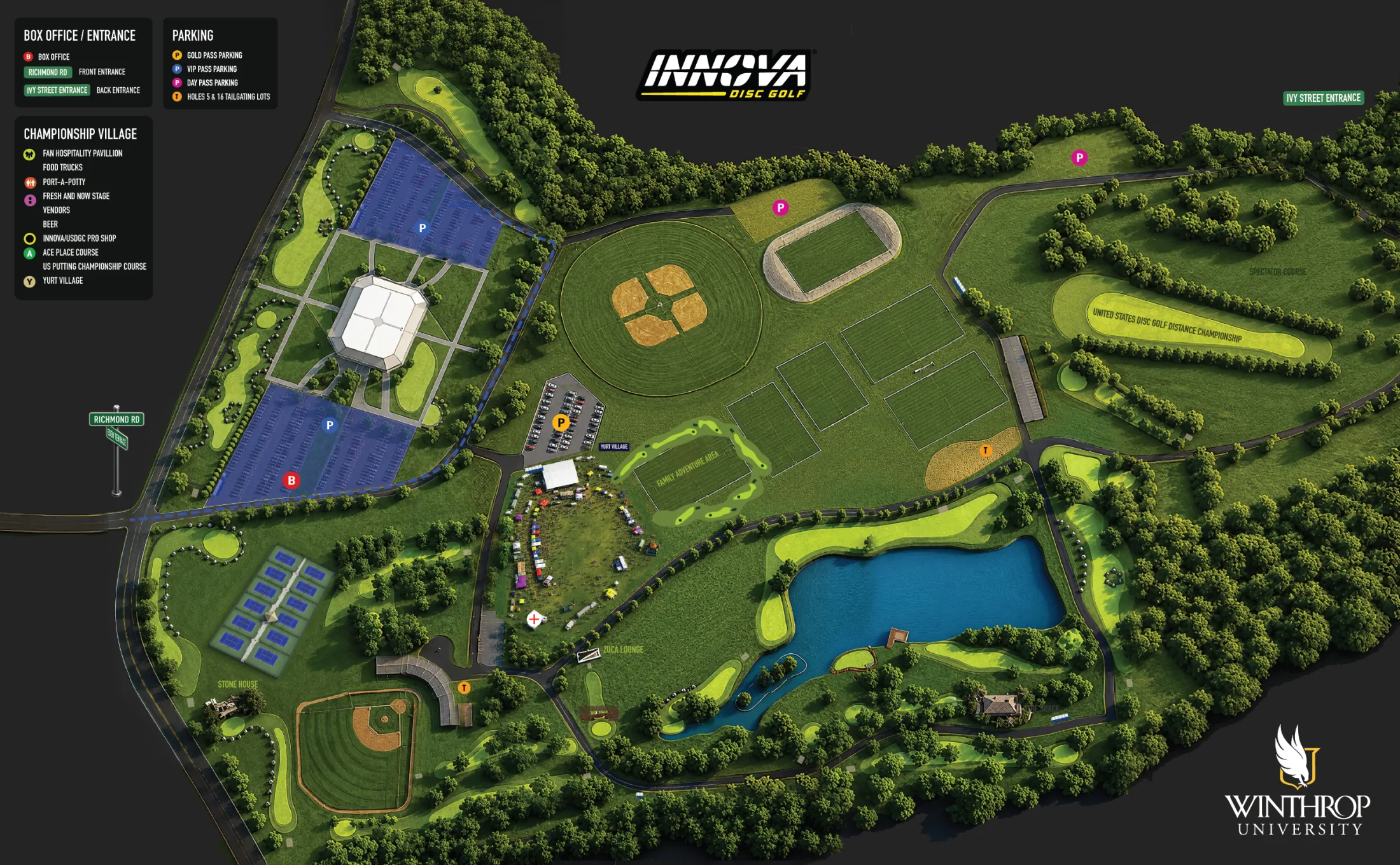 2026 USDGC VIP Pass parking map