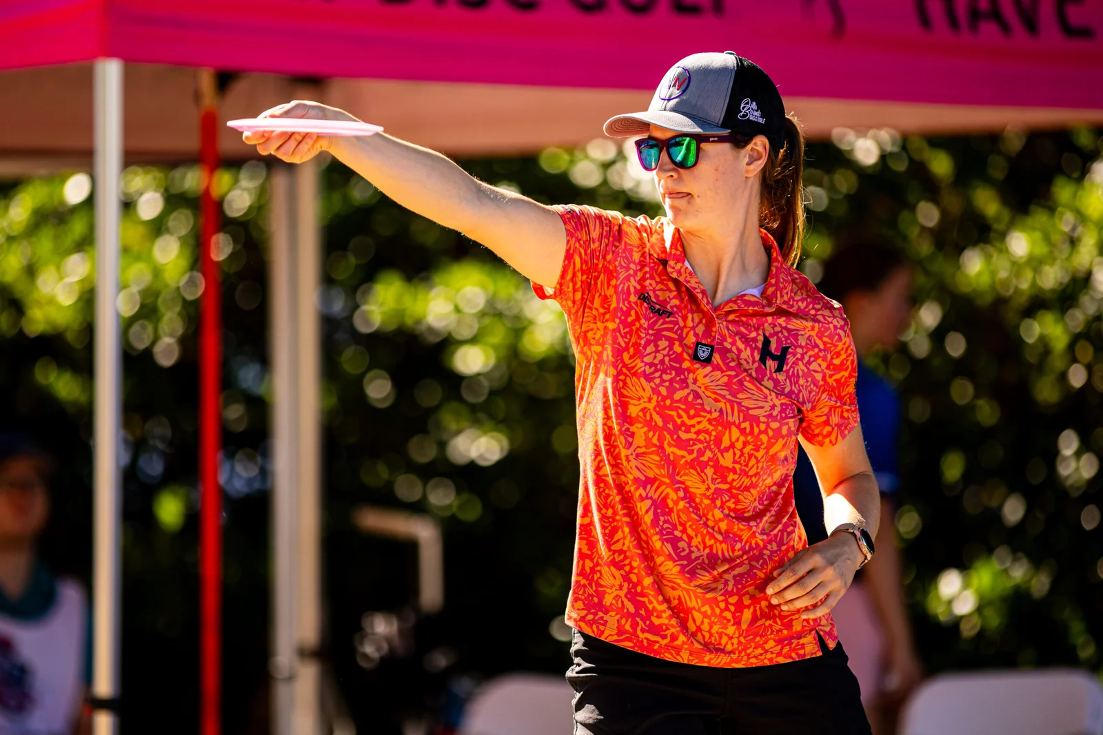 Holyn Handley in action at Throw Pink. Photo: David Katzenmaier.