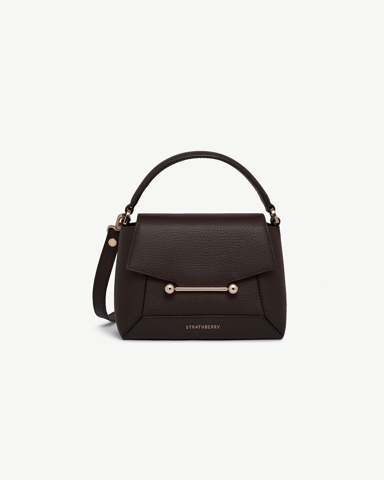 小物 MARNO Irina belt blackxgold Mosaic Nano - Espresso | Strathberry