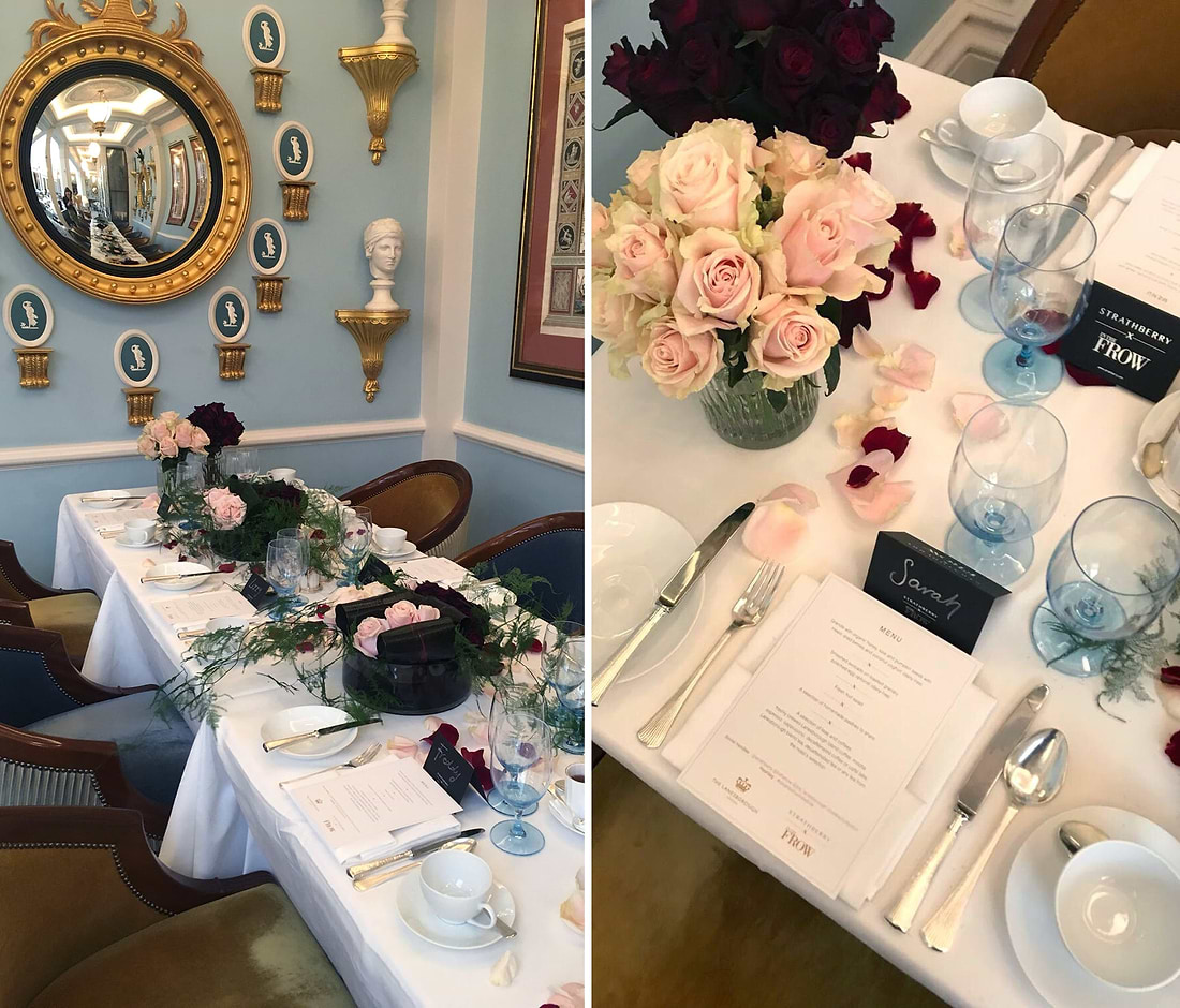 A dining room table set for a formal dinner