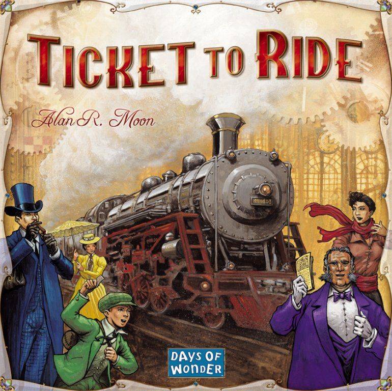 Ticket to Ride AMERICA הגרסה העברית! - טיקט טו רייד - משחק חוצה ארה"ב