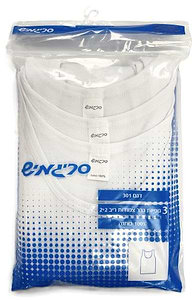 3 גופיות גבר צמודות ריב 2*2 ( בד פסים) סריגמיש