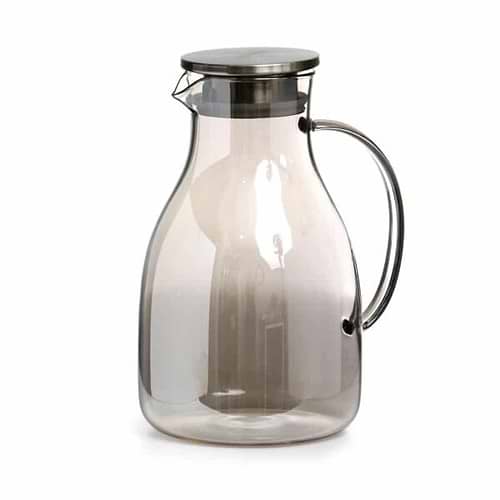 2L קומקום תה זכוכית אפורה מכסה