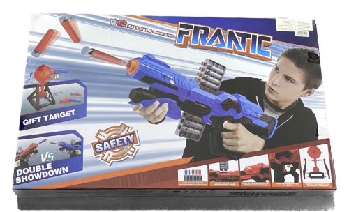 אקדח חיצים אדום עם מחסנית ומטרה - צעצוע RAPID