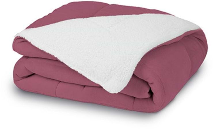 שמיכת חורף זוגית מפנקת סנואו Snow BLANKET ורוד