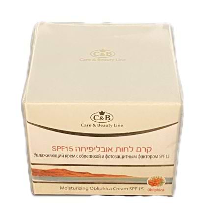קרם לחות אובליפיחה SPF15 - 50ml מוצרי ים המלח