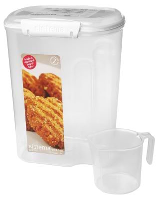 מיכל אחסון מזון  3.25  ליטר עם כף מדידה BPA FREE
