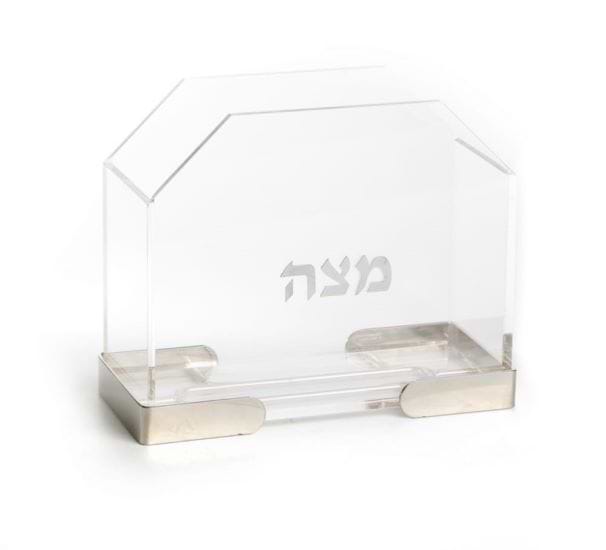 מעמד למצה אקרילי מסגרת ניקל 20/9 גובה 16 ס"מ