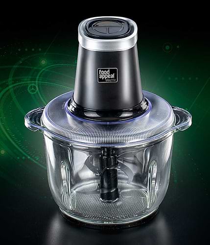 קוצץ מזון עוצמתי, מיכל זכוכית 2 ליטר | 500W