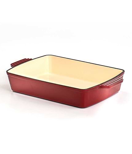 תבנית רוסטר יציקת ברזל 3.9 ליטר HERITAGE אדום