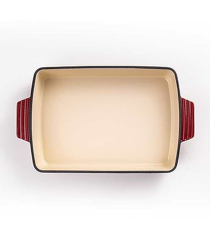 תבנית רוסטר יציקת ברזל 3.9 ליטר HERITAGE אדום