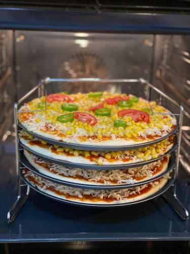 מעמד להכנת 4 פיצות Pizza Set
