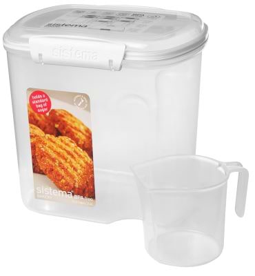 Bake IT מיכל לאחסון מזון  2.4 ליטר + כוס מדידה BPA FREE