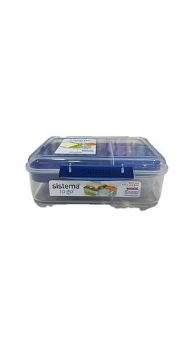 קופסת אוכל sistema טו גו - בנטו לאנצ'  שקוף 1.65 ל' עם מיכל תוספות 