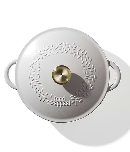 סיר יציקת ברזל 6.3 ליטר HERITAGE קרם