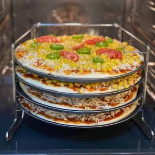 מעמד להכנת 4 פיצות Pizza Set