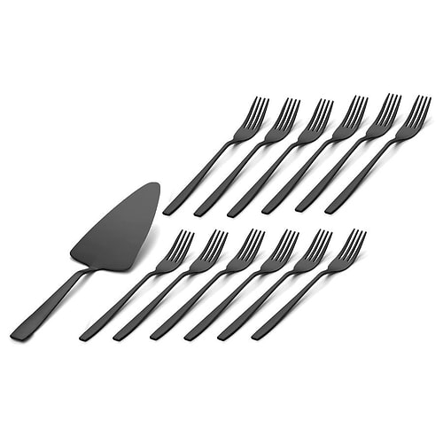 מארז הגשה לעוגה - מרדה + 12 מ.עוגה TOPAZ BLACK מאט