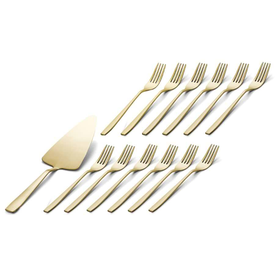 מארז הגשה לעוגה - מרדה + 12 מ.עוגה GOLD TOPAZ-CHAMPGANE מאט
