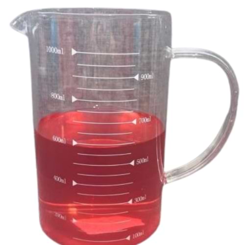 כד מדידה מזכוכית 1 ליטר